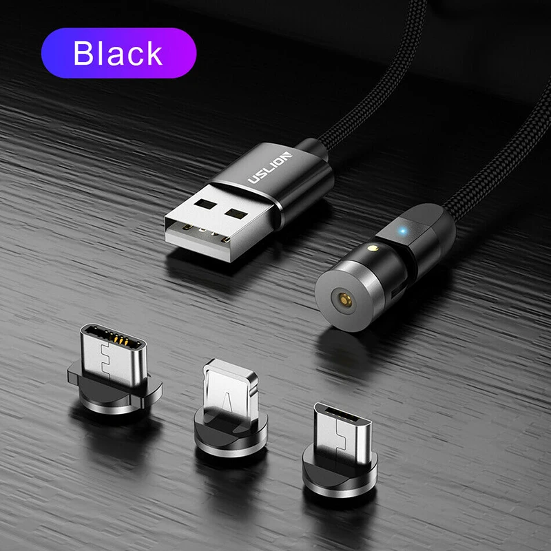 1 м 2 м Магнитный кабель Micro Usb type C IOS Lightning док-станция для быстрой зарядки Iphone Andriod Магнитный зарядный провод для Apple samsung
