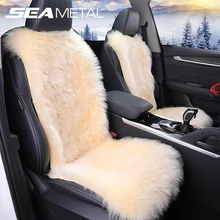 Плюшевые чехлы для сидений автомобиля, меховые зимние чехлы для сидений автомобиля, подушки для интерьера, автомобильные сиденья, коврики, защитная накладка, автомобильные аксессуары