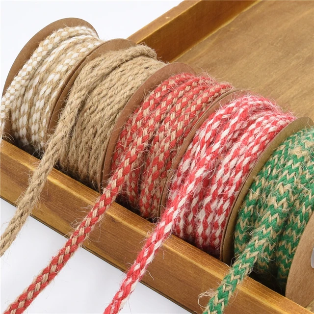 5Yard/Roll Braided Hemp Rope Party Wedding Gift Wrapping Cords Decorative  Rope Handmade Florists Craft String Ribbon Decoration - AliExpress