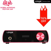 LOXJIE D20 HIFI Цифровой аудио ЦАП и усилитель для наушников использует ЦАП чип AK4497 поддержка DSD512 PCM 32 бит/768 кГц
