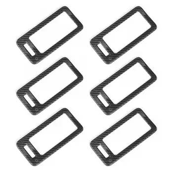 

6pcs Rear Air Vent Trim Cover Fit for HYUNDAI GRAND STAREX (H1)2019 ABS Air Outlet Decorative Cover Carbon Fiber Texture