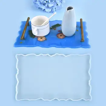 

Fruit Tray Mold Tea Tray Epoxy Silicone Mold Plate Mold Resin Tray Coaster Mold DIY Resin Craft Making Casting Molds