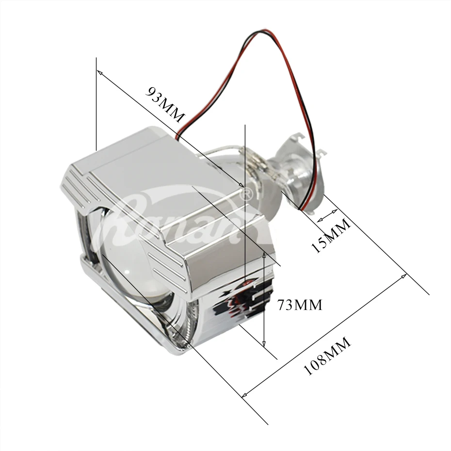 Ronan 2,0 moto H1 bi xenon led angel eyes один комплект Jet-ta shrouds H4 H7 адаптер фары автомобиля использовать H1 лампочка для модернизации