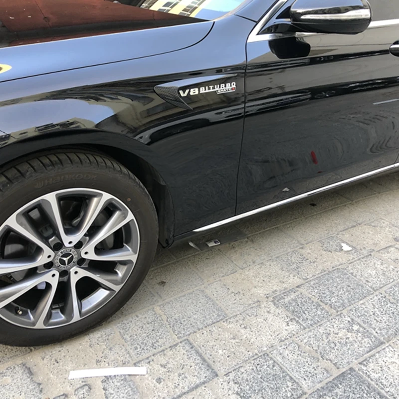 Автомобильный Стайлинг заднее стекло крыло вентиляционное отверстие боковой Знак крышка спойлер наклейка 2 шт. для Mercedes-Benz A класс C Класс E Класс S класс