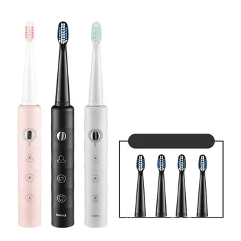 

Electric Toothbrush Rechargeable buy one get one free Sonic Toothbrush 4 Mode Travel Toothbrush with 3 Brush Head Gift