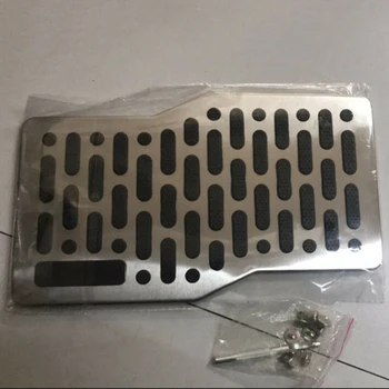 

1pc Car Foot Rest Pedal Pad Floor Carpet Mat Non-slip Plate Universal High Quality Stainless Steel Auto Footrest Carpet Plate