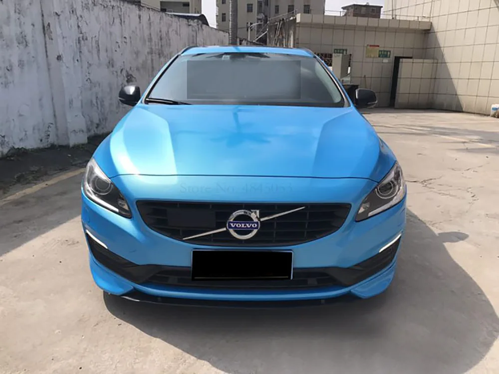 For Volvo S60 s60l S60L Car Parts ABS Plastic Unpainted Color Front Bumper Lip Trunk Spoiler Protector 3Pcs