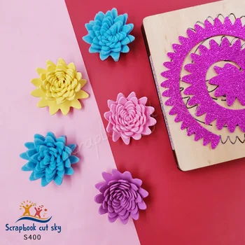 

Muyu Flower wooden mold s400 scrapbook cut sky scrapbook dies products are suitable for general machines in the market