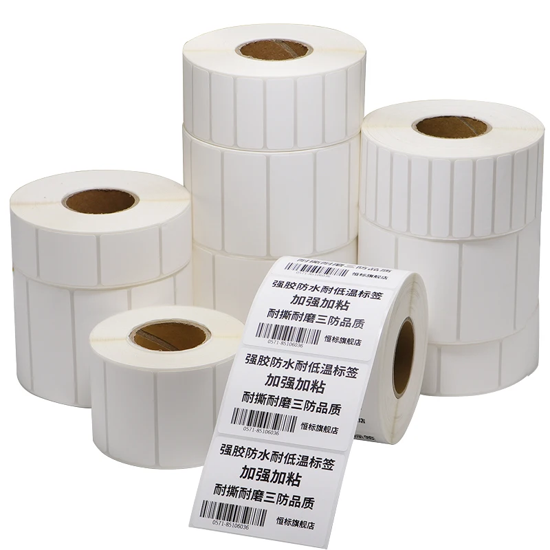 

Thermal Label Sticker Paper Waterproof Tear-proof PP Thermal Synthetic Paper Label Width 30-100mm For Fresh Cold Chain