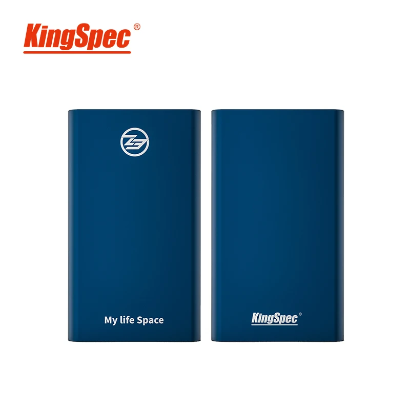 Blue Внешний SSD KingSpec, 120 ГБ, 240 ГБ, портативный ssd, 500 Гб, 1 ТБ, внешний, фесолидный, с типом C, USB3.1, hdd для ноутбука, ПК, планшета - Цвет: Blue