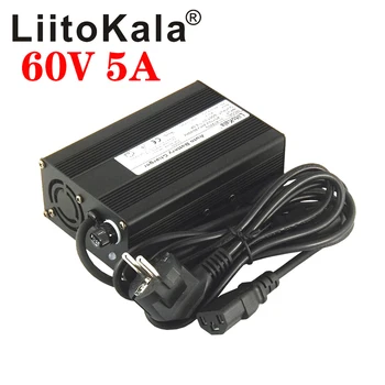 

LiitoKala 60V 5A 360W 110V / 220V 50-60Hz 67.2V 5A Charger Li-ion Charger for 16S 60V lithium battery pack Fast charger