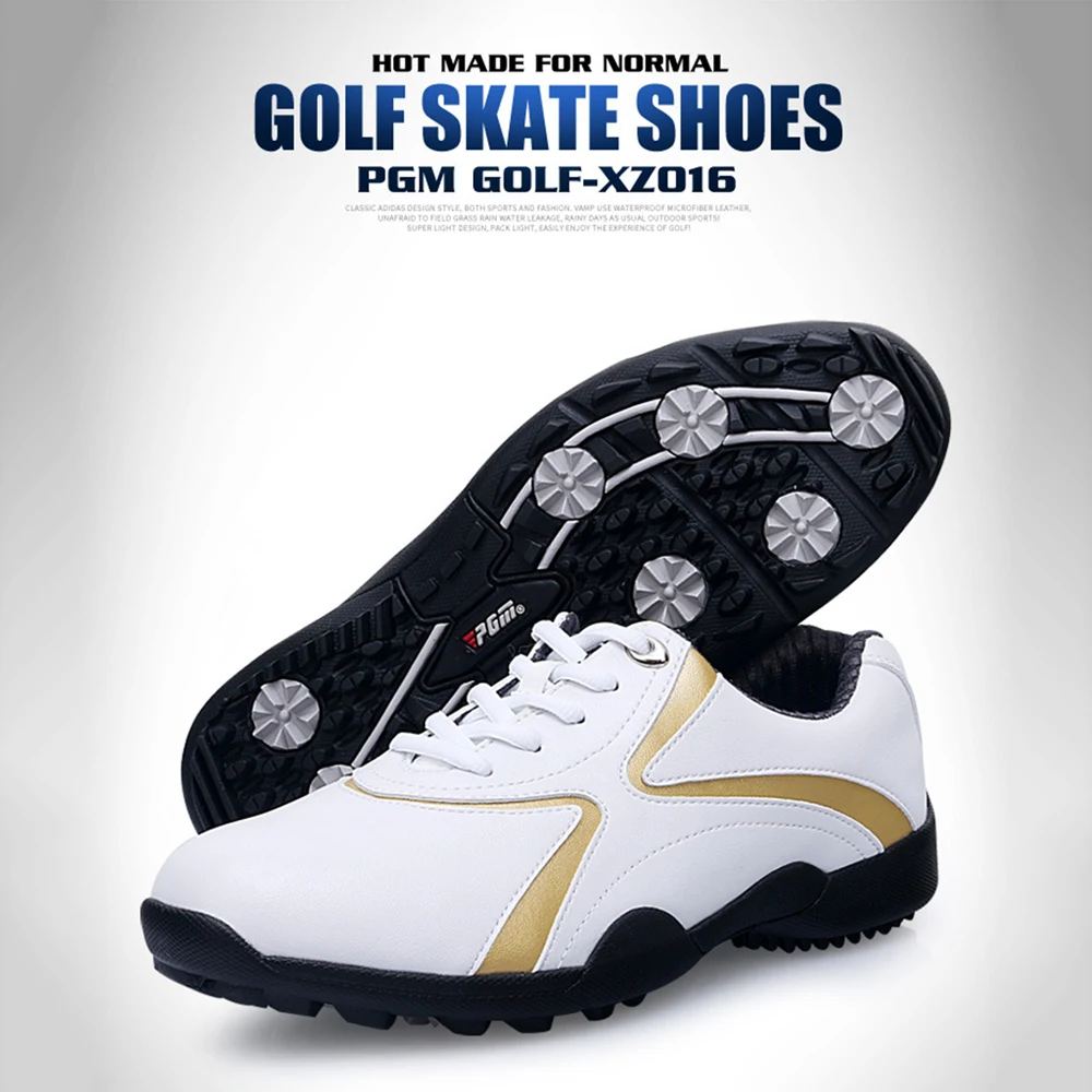 PGM/Лидер продаж; дышащая противоскользящая обувь для гольфа; мужские кожаные удобные кроссовки; спортивная Ультралегкая обувь для гольфа