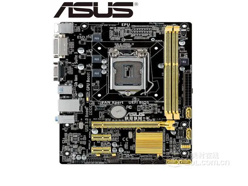 Оригинальная десктопная Материнская плата ASUS DDR3 LGA 1150 USB2.0 USB3.0 VGA DVI 16 Гб B85 б/у