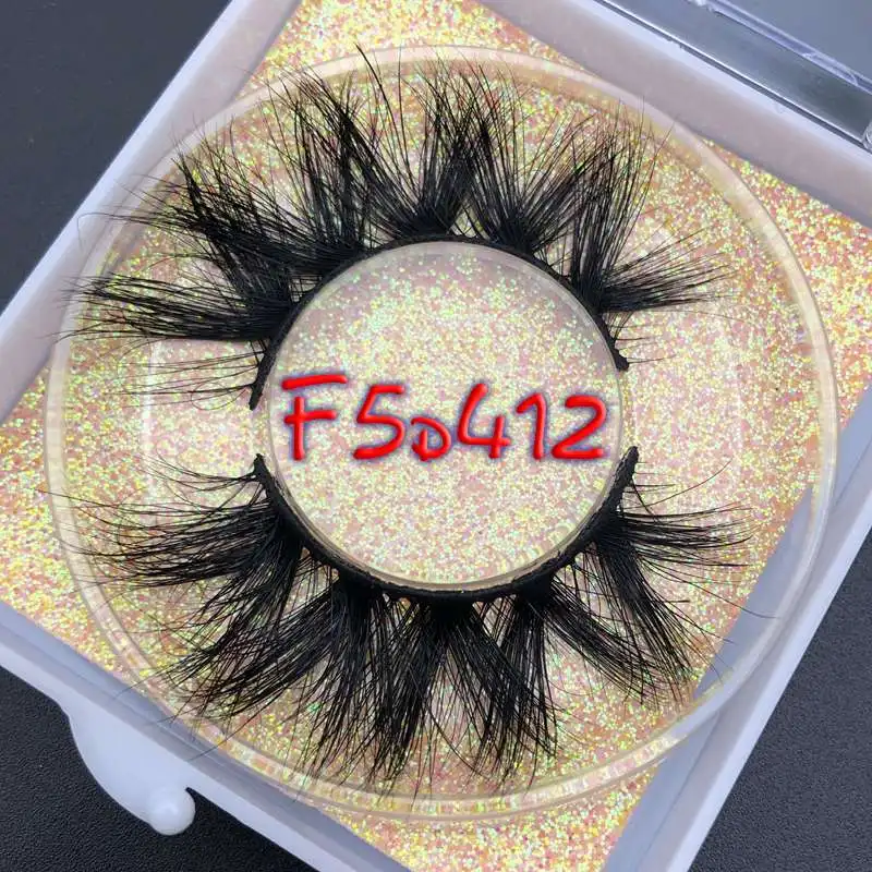 F5D412 Mikiwi 5D квадратный чехол накладные ресницы длинные настоящие норковые легкие ресницы Вес Мягкий Объем полный ресницы драматические накладные ресницы - Цвет: F5D412