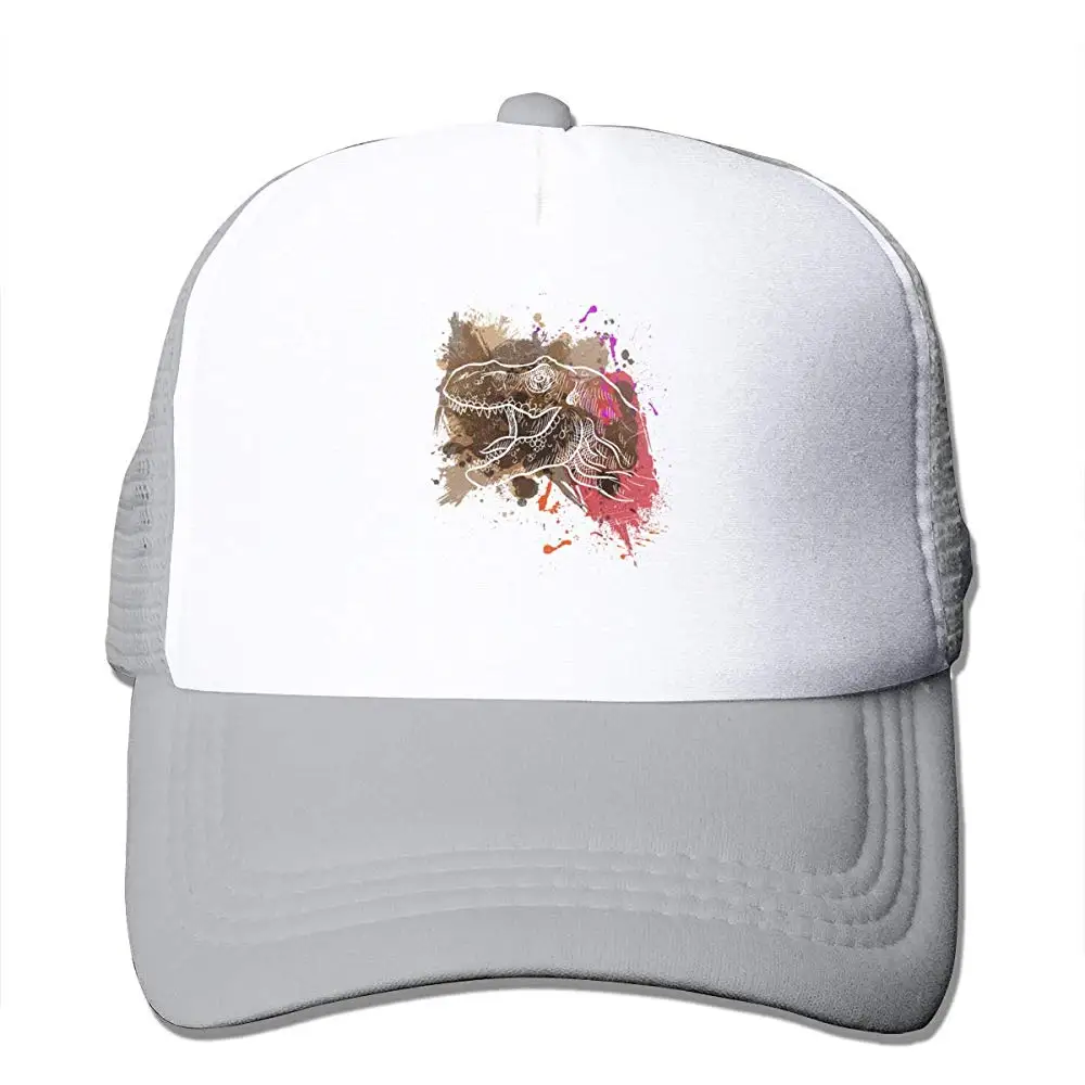 Тираннозавр Т-Рекс граффити сетки бейсбольная Кепка Регулируемый Дальнобойщик стиль шляпа серый