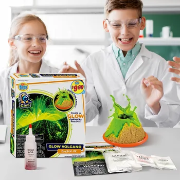 

DIY puzzle volcano eruption experiment set small children science experiment play