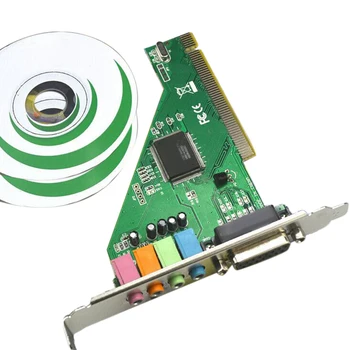 

4.1CH CMI8738 Desktop PC Electronic Audio Card Internal Chipset HIFI Stereo Sound PCI Port With Driver CD Computer Components