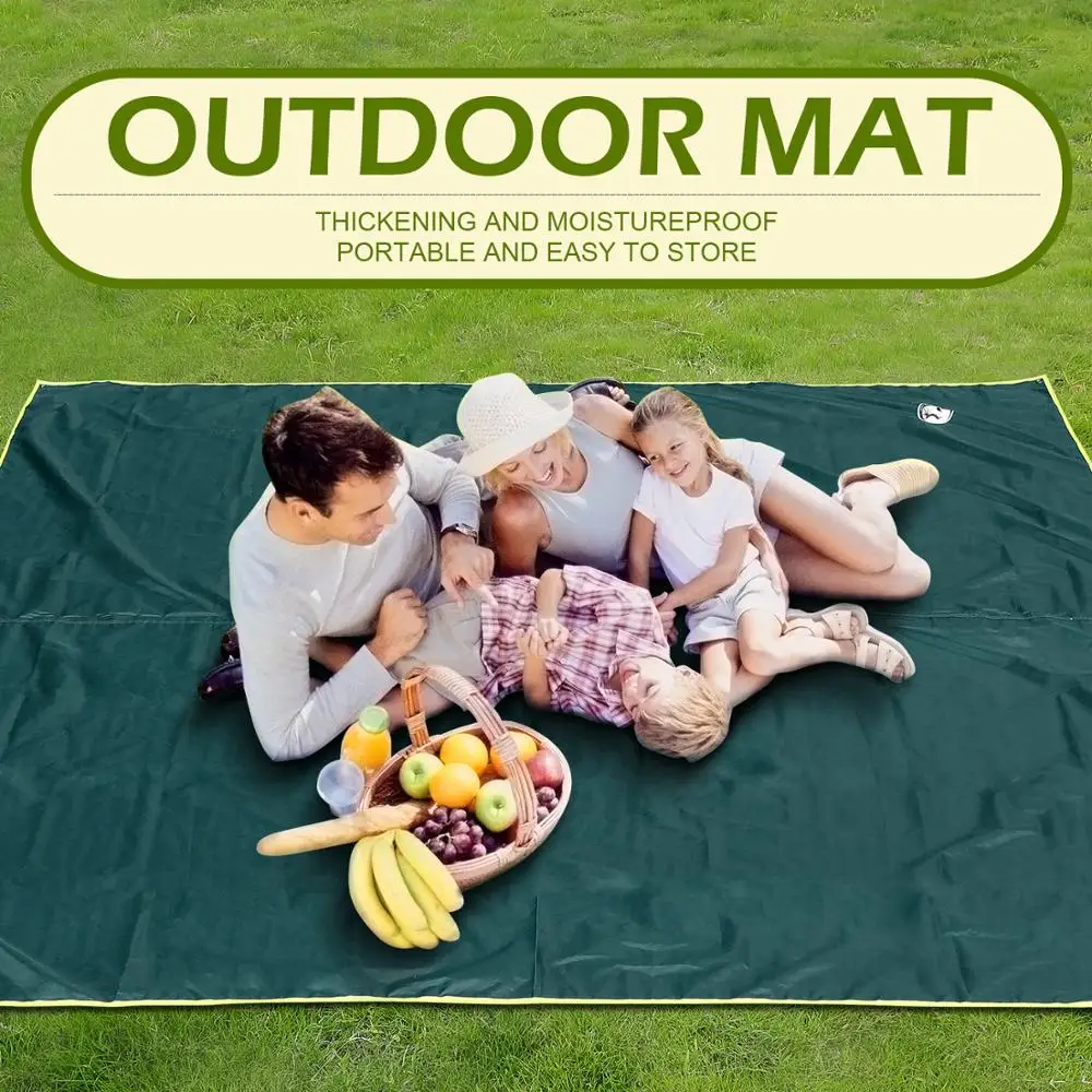 

Beach Blanket Overszie Sand Free-Waterproof Lightweight 10x10ft 7-10 Adults, Proof Mat Travel, Camping, Hiking