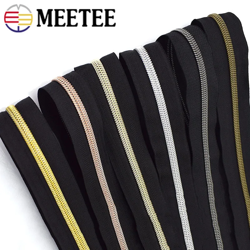 20 метров Meetee 3 #5 # нейлоновые застежки-молнии катушка молния открытый конец DIY