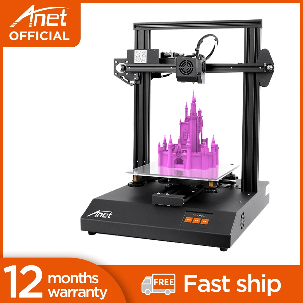 Anet 3D Printer ET4 Pro Ultra Silent Printing with TMC2208 Stepper DriverAll-Metal & Touch ScreenAuto-Leveling Module Assembly