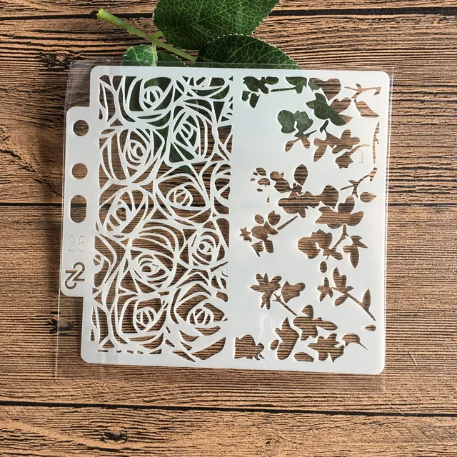 13*13 cm  DIY Stencils Painting Scrapbook Coloring Embossing Album Decorative Paper Card Template s25