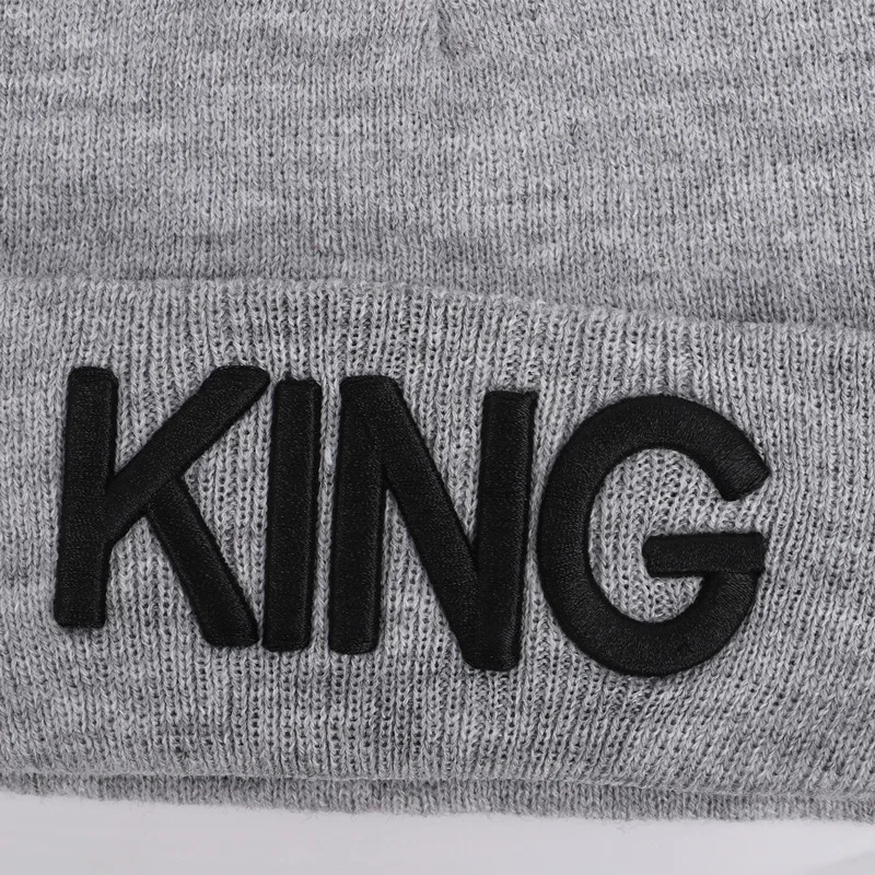 KING QUEEN, зимние шапки для женщин, Новые Вязаные шапки, одноцветные милые шапки для девочек, осенние женские шапки, теплые шапки, женские повседневные Шапки