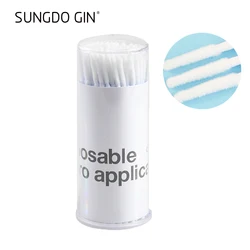100pcs/bottle Disposable Long Head Cotton Swab Micro Stick Eyelashes Brushes Applicator Individual Lashes Cleaning Makeup Tools