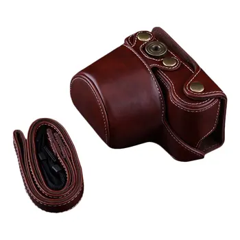 

Pu Leather Camera Bag Case Cover Pouch For Sony A5000 A5100 A6000 A6300 Protection Durable Portable Camera Accessories