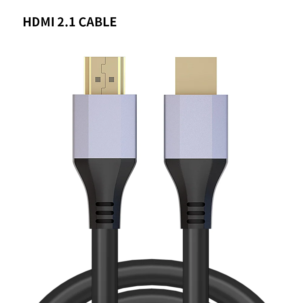 Кабель hdmi 2,0 4k 1080p сплиттер кабеля для проектора PS4 адаптер переключателя 1 м 2 м 3 м 4 м 5 м hdmi 2,1 кабель папа-папа 8 к конвертер - Цвет: hdmi v2.1 metal plug