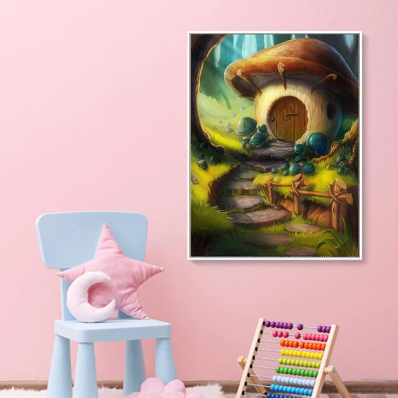 DIY Алмазная карта вентиляционная сцена серия вышивка круглая Смола Вышивка