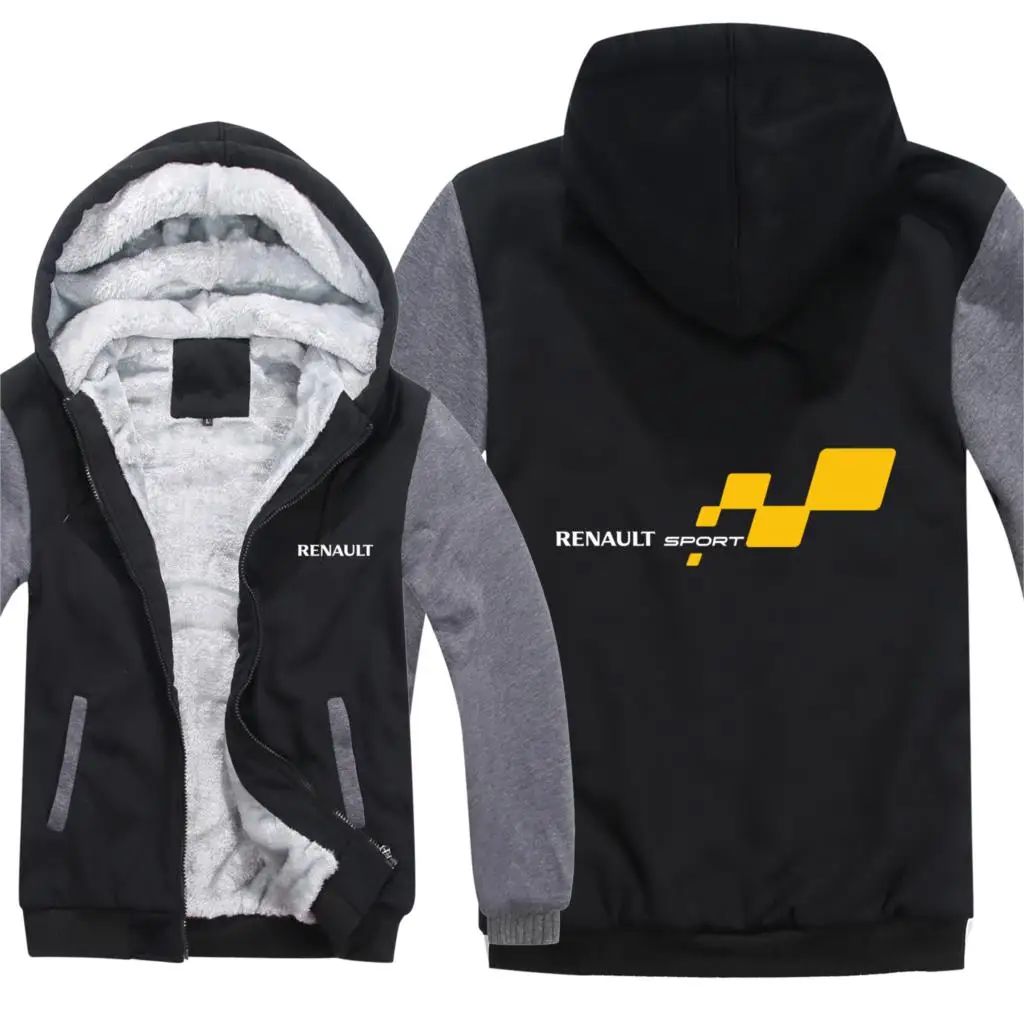 Renault спортивные толстовки зимние мужские модные шерстяные подклад куртки Renault спортивные толстовки мужские пальто HS-106