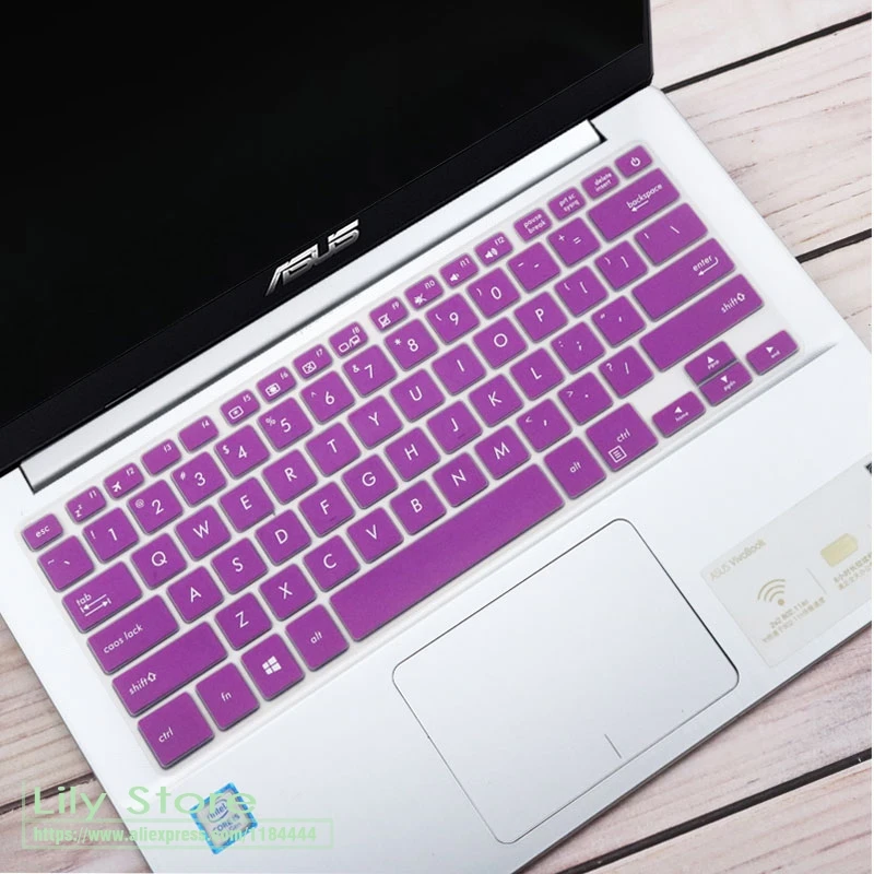 Purple 14 дюймов защита для клавиатуры ноутбука кожного покрова для Asus vivobook S14 X411UF X411UA X411 X411UN X411MA X411N R421 Тетрадь - Цвет: Purple