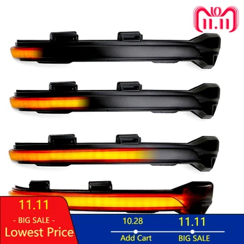 

2pcs for VW Golf MK7 7 GTI R GTD Dynamic Blinker LED Turn Signal Semi-smoke For Volkswagen Rline Touran Side Mirror Light