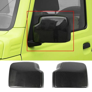 

2Pcs Car Carbon Fiber Rearview Mirror Cover for Suzuki Jimny 2019-2020