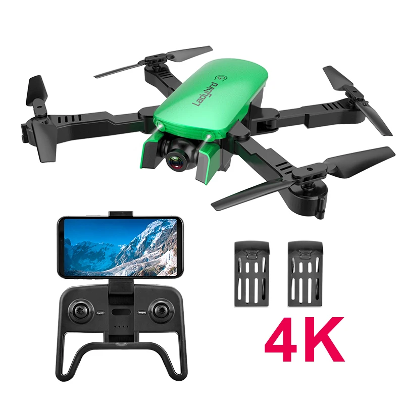R8 Дрон 4K HD воздушный Квадрокоптер с камерой оптический поток hover Смарт следование двойной камеры Дистанционное управление вертолет с камерой - Цвет: 4K Green 2B