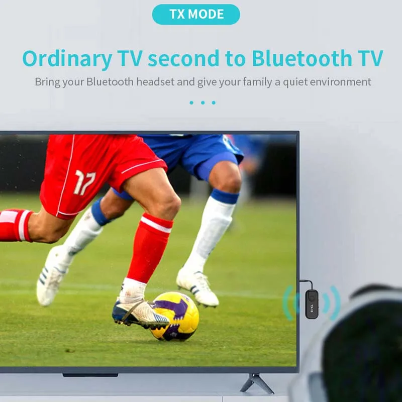 tebe 2 In 1 Bluetooth 5 0 Receiver Transmitter Wireless Audio Adapter Support APTX APTX LL 3 5mm AUX Jack for Car TV Headphones