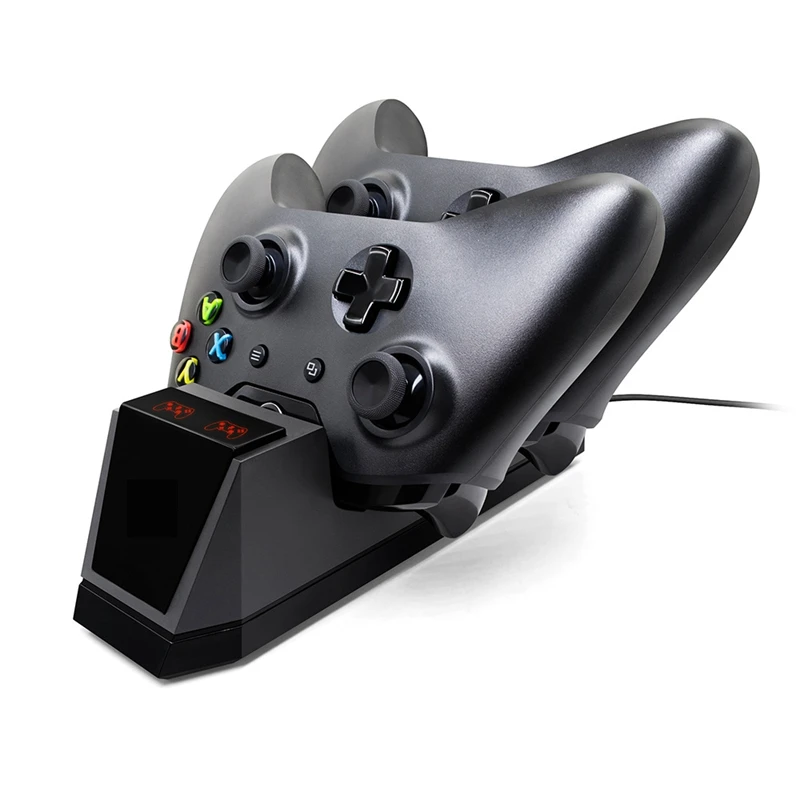 Контроллер зарядное устройство для Xbox OneX двойной геймпад зарядная станция Док-станция с 2 перезаряжаемыми батареями