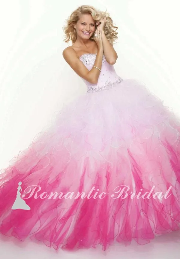 Ball Gown Strapless Sweetheart Neckline Amazing Sequins Bedazzled Upper Bodice White and Black Extravagant Prom Dresses (2)