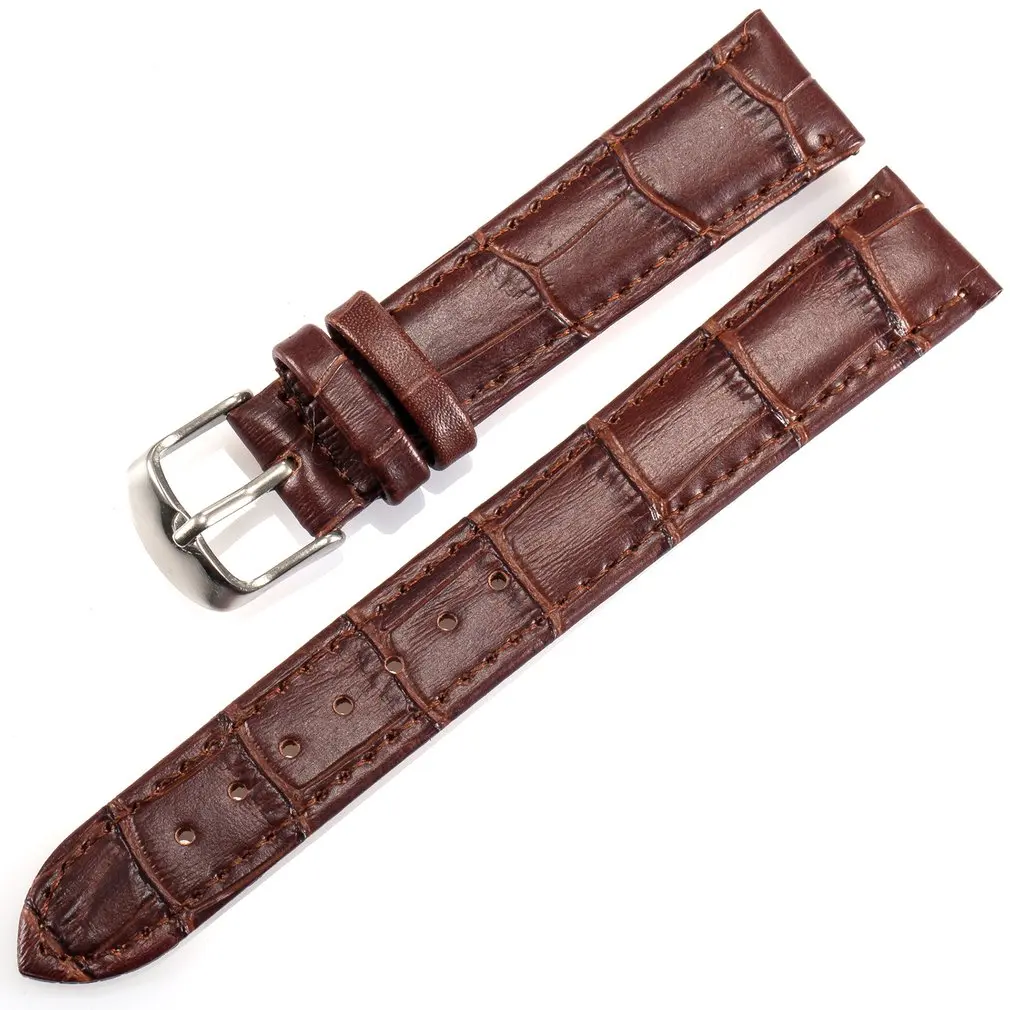 18mm Genuine Men's Watchband Bussiness Style Watch Replacement Band Clasp Buckle Pattern Exquisite Accessories 18mm Genuine Men's Watchband Bussiness Style Watch Replacement Band Clasp Buckle Pattern Exquisite Accessories
