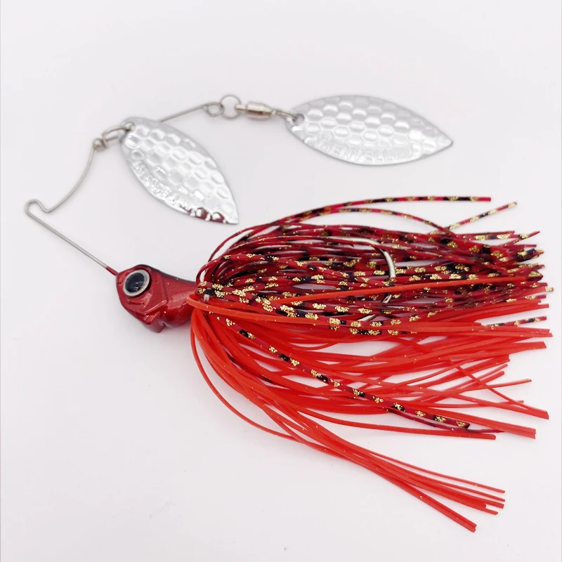 

7GFishing Buzzbait Lures Spinnerbait Jig Metal Spoon Jigging Head Spinner Bait Swimbait for Bass Blade Spinner Bait