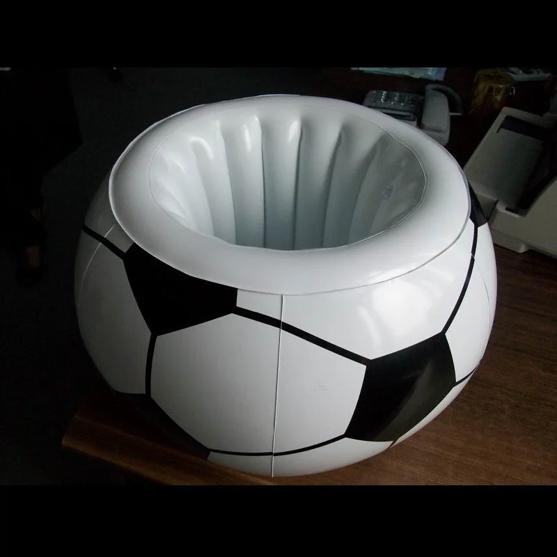 

Inflatable Cartoon Modeling Inflatable Football Ice Bucket, Portable Inflatable Football Ice Bar Size Color Can Customizable