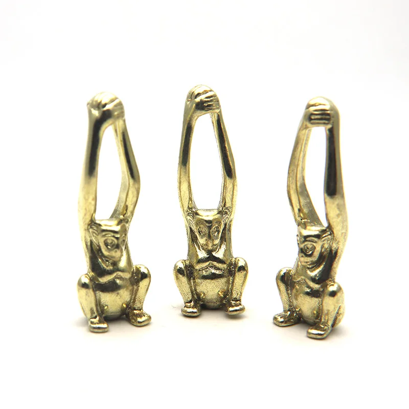 brass monkey figurines (5)