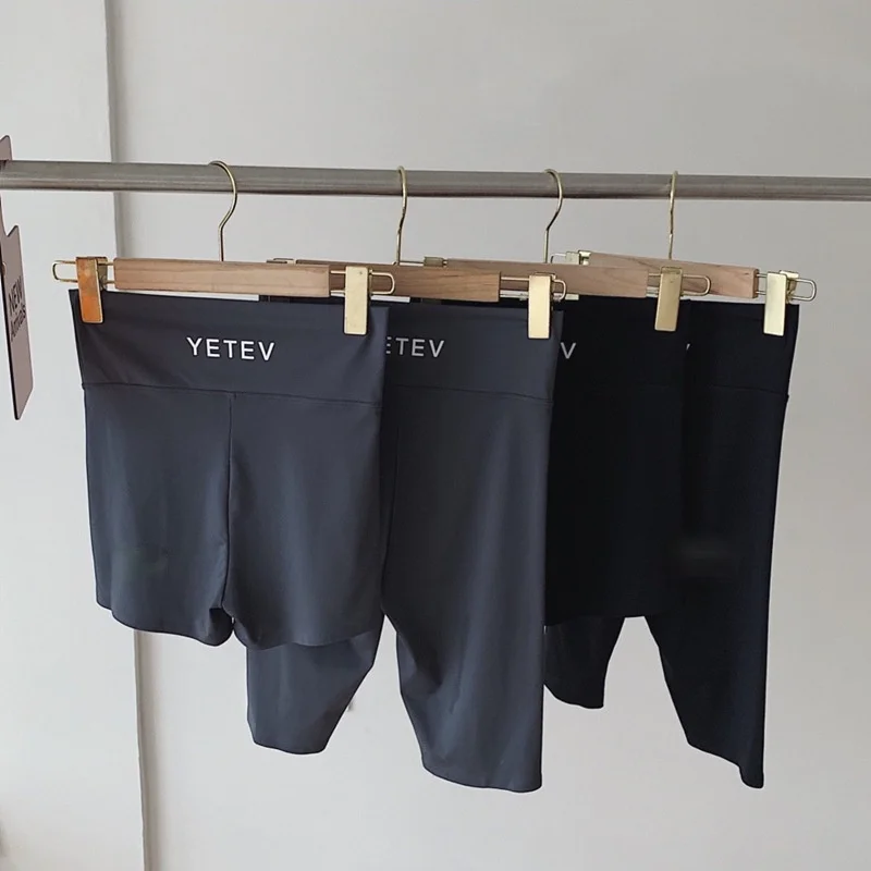 

Women's Cycling Shorts Summer Casual Biker Shorts Ladies Plus Size Slim Knee-Length Yogaes Fitness Sports Shorts for Women