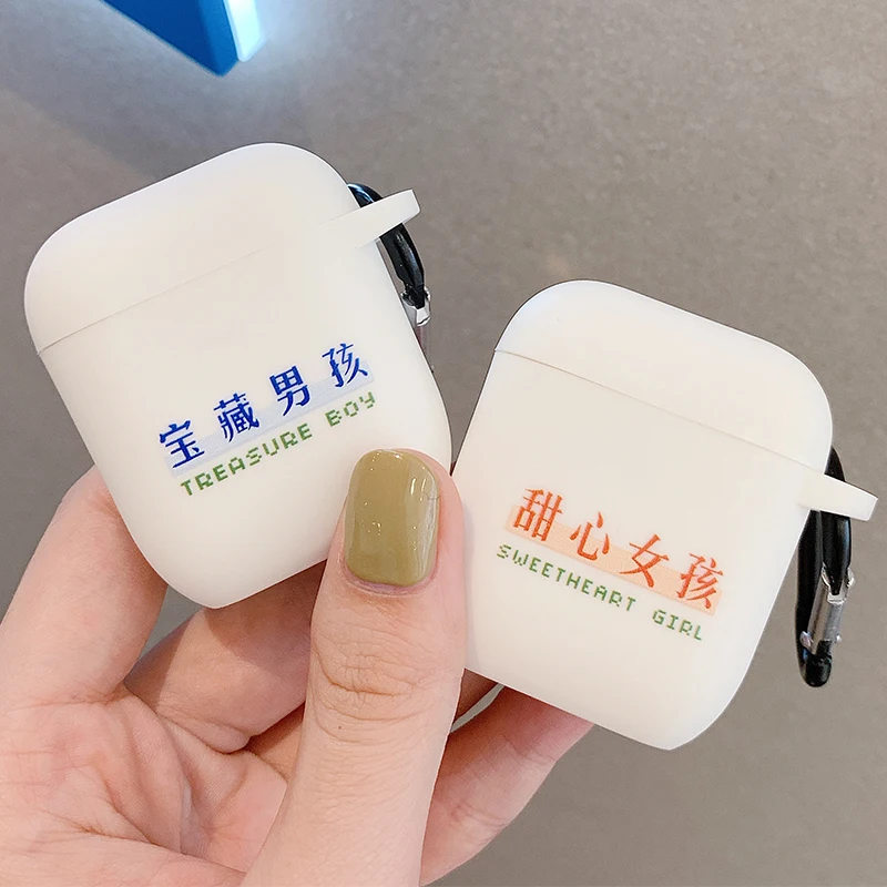 Мультфильм для Apple Airpods чехол силиконовые милые аксессуары для Airpods 2 Наушники коробка Беспроводная Bluetooth гарнитура защитный чехол