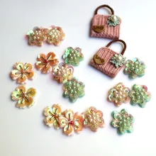 

Fashion handmade flower beaded appliques patches for clothing DIY sew on rhinestone patch Embroidery parches bordados para ropa