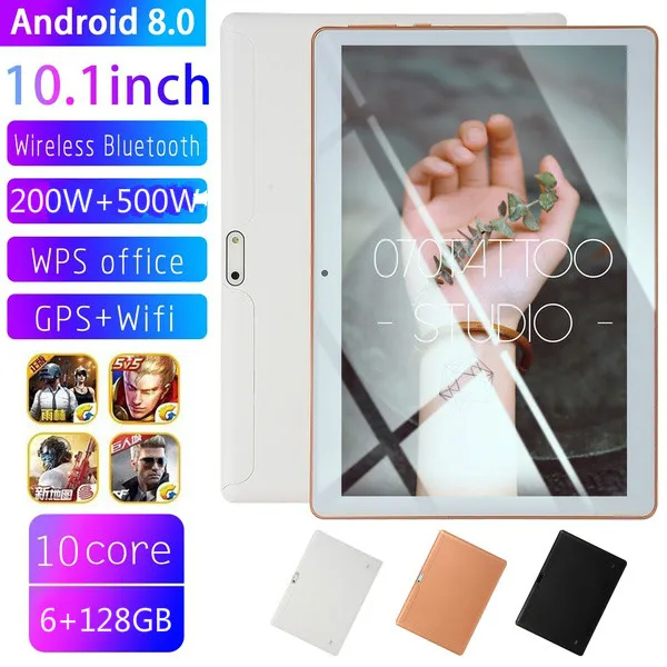 

2020 WiFi Tablet PC 10.1 Inch Ten Core 6G+128GB 4G Network Tablet Android 8.0 Dual SIM Dual Camera 4G Call Phone Tablet Gifts