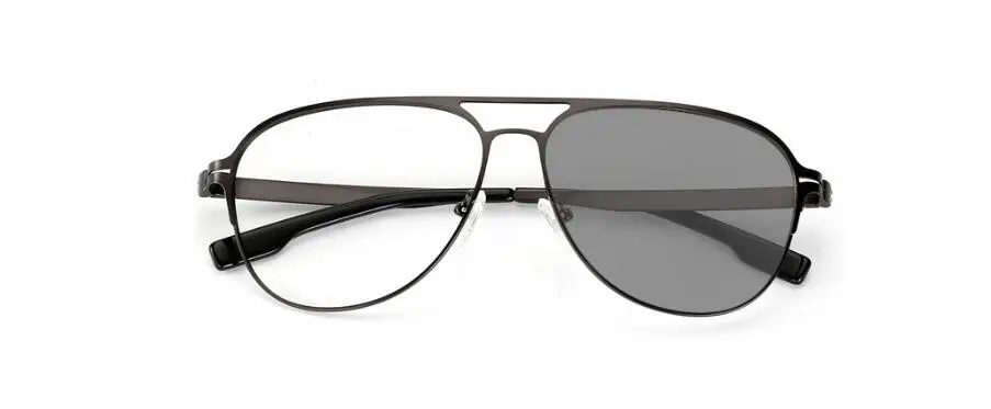 WEARKAPER Анти-усталость солнцезащитные очки переход фотохромные очки для чтения мужчины wo мужчины дальнозоркость Пресбиопия очки с диоптриями 1-4 - Цвет оправы: Черный