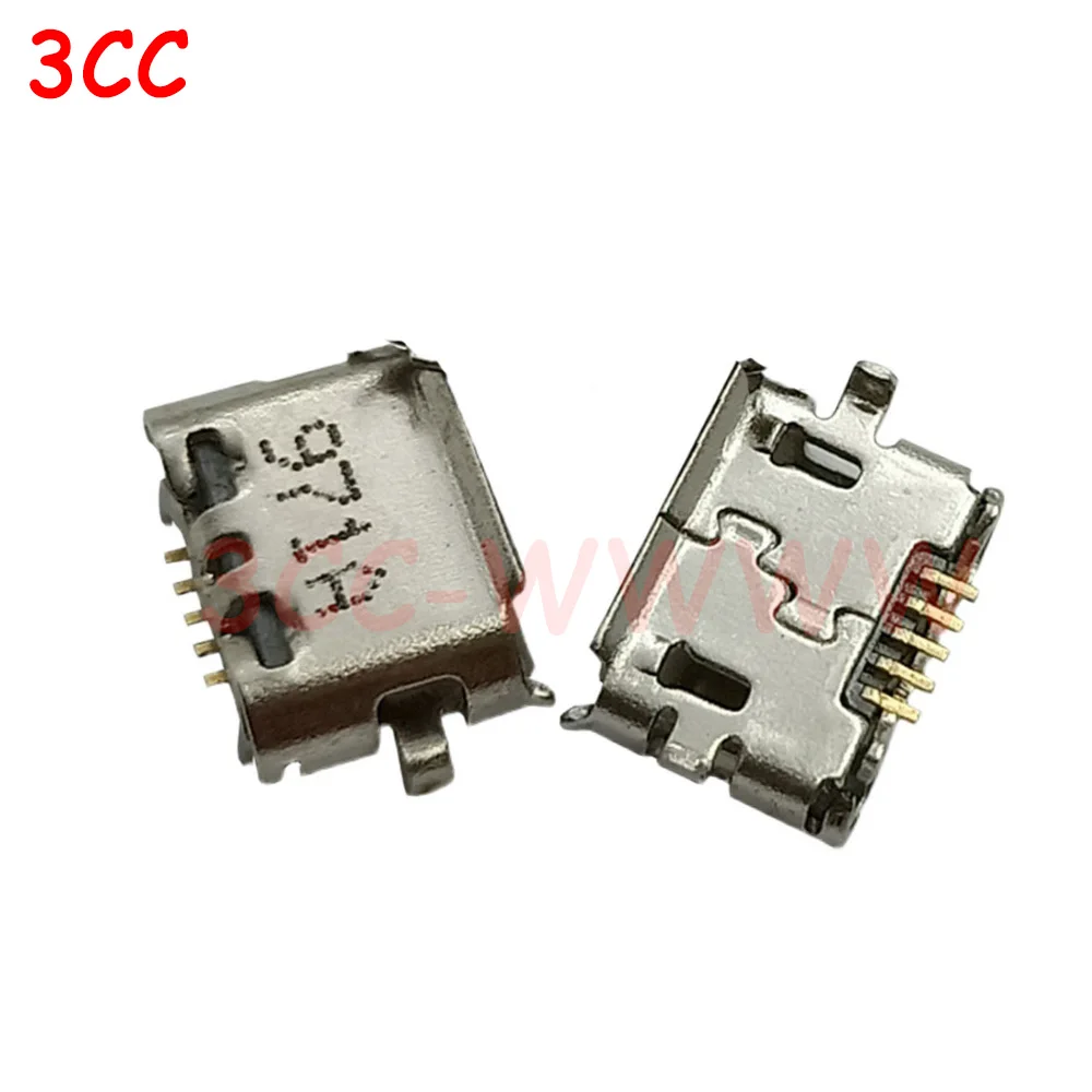 pcs joystick conector de alimentacao micro usb porta carga dados para jds controlador fio tomada carregamento 04