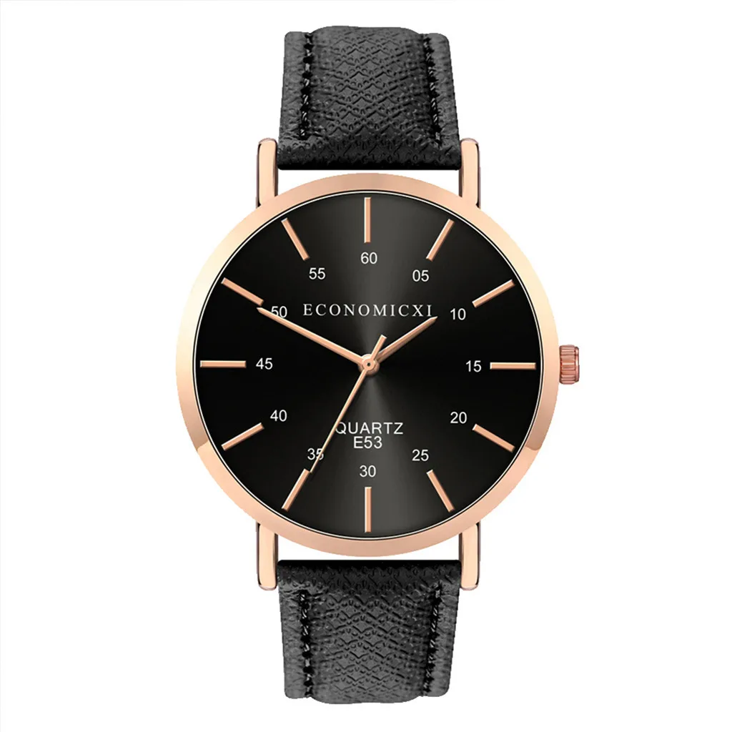 Jual Women Leather Strap Watches Quartz Analog Round Wrist Watch Bracelet Watch Analog Wrist Watch Wall Clock Sticker Montre Femme Beauty Butterfly