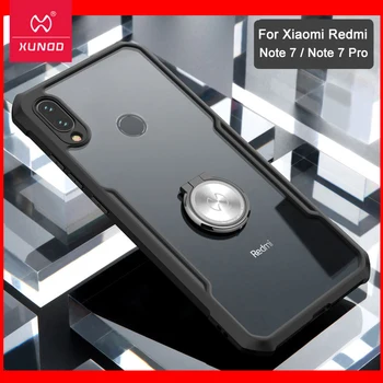 

For Xiaomi Redmi Note 8 Ring Case XUNDD Airbag Shockproof Transparent PC TPU Bumper Back Cover for Redmi Note 7 K30 Pro Case